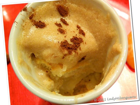 Tiramisu à la poire et crème de marrons