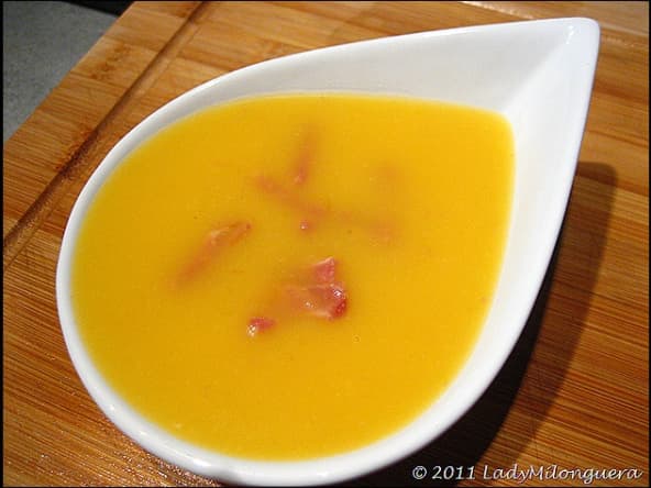 Soupe d’automne potiron et lardons
