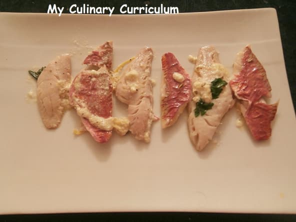 Filets de rouget au fenouil coco et citron