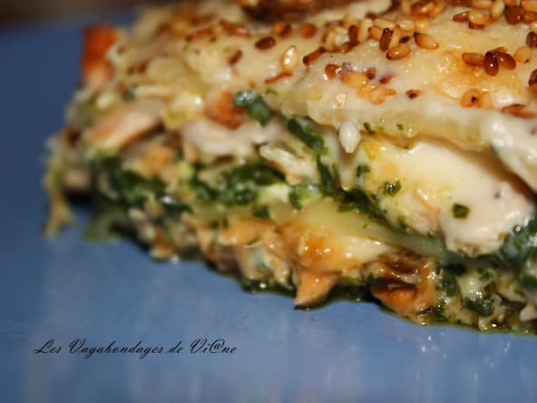 Lasagnes épinards saumon