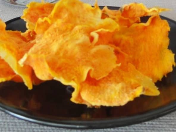 Chips de patate douce au four