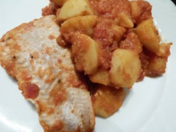 Cabillaud aux pommes de terre et huile essentielle de fenouil