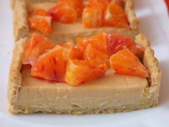 tarte crémeuse à l'orange