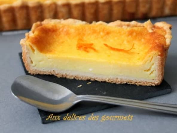 tarte au flan orange lait de coco