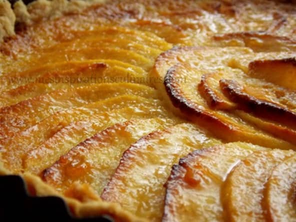 Tarte aux pommes alsacienne sur migaine