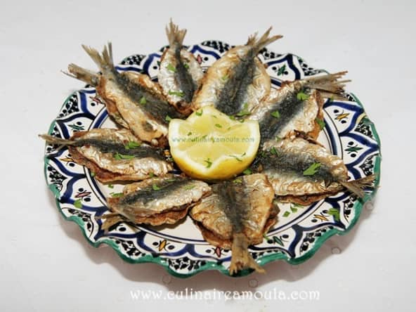 Sardines frites à la charmoula