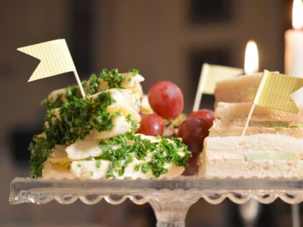 Sandwich au thon et sandwich oeufs mimosa