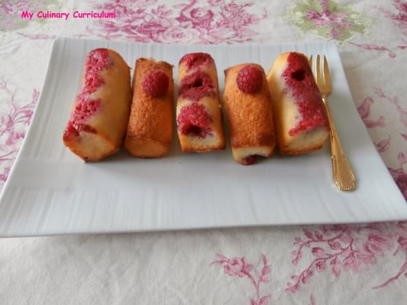 Financiers aux framboises