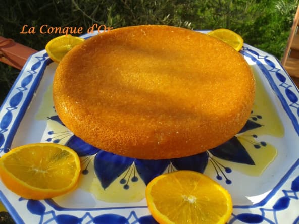 Gâteau à l'orange comme un baba