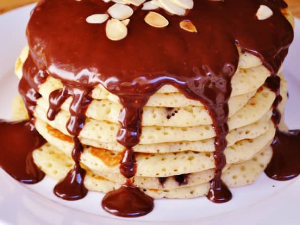 Pancakes aux pépites de chocolat