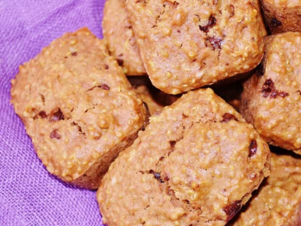 Muffins au quinoa et aux pépites de chocolat