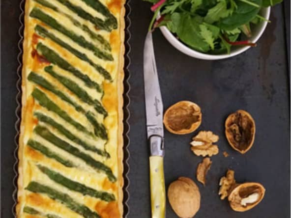Tarte asperges et fromage ricotta