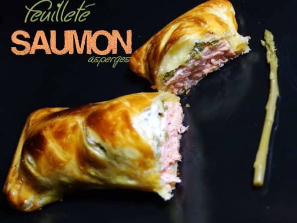 Feuilleté de saumon aux asperges
