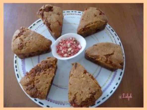 Cake aux pralines roses