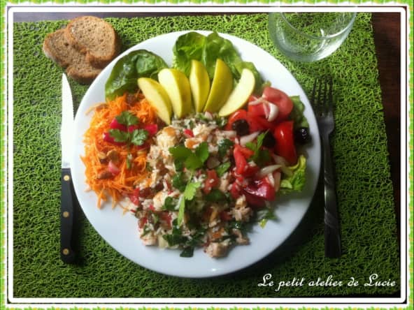 Assiette salade printanière