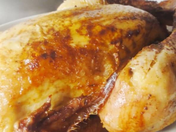 Poulet rôti au beurre de sauge