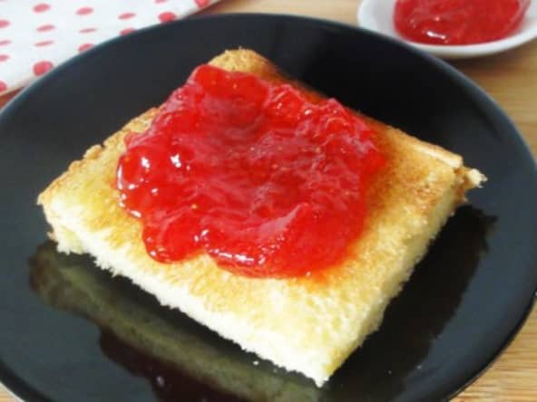 Confiturre de fraises mentholées