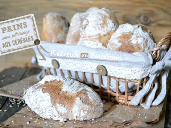 Mes petits pains express sans pétrissage aux céréales