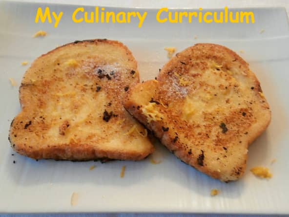 Pain perdu au lemon curd