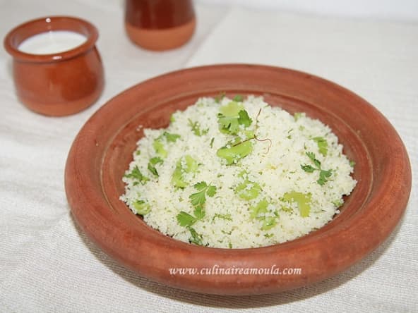 Couscous à la fève et à la coriandre