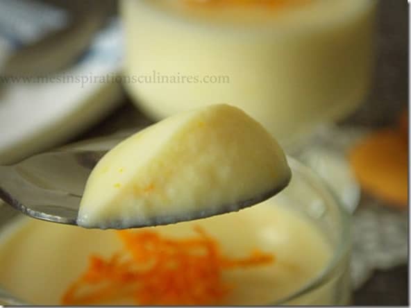 Crèmes desserts à l’orange