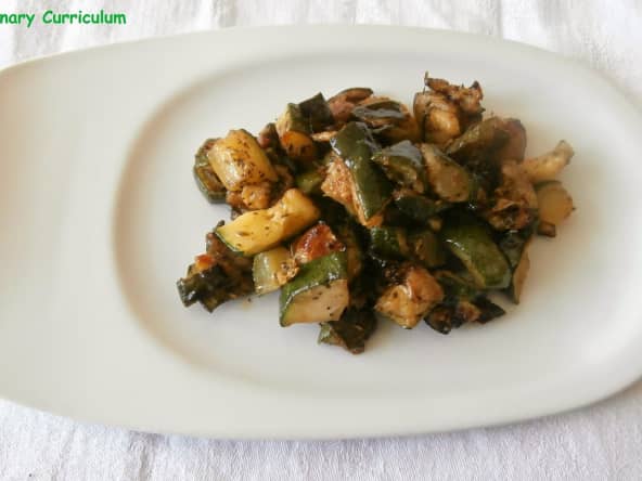 Courgettes poêlées à l'ail et aux herbes de Provence