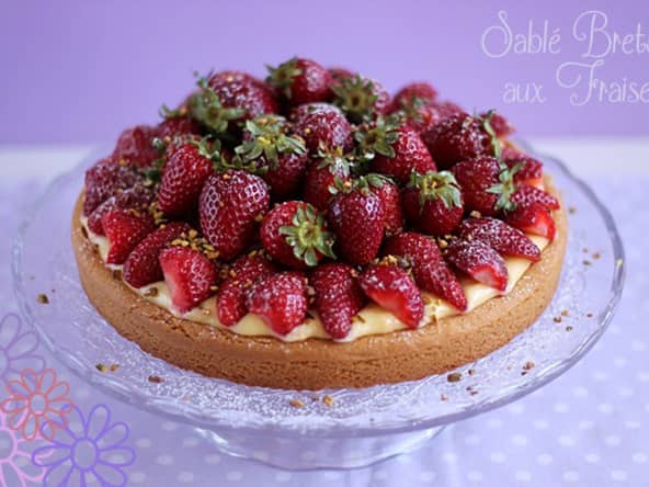 Sablé Breton aux Fraises