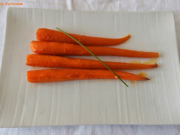 Carottes glacées au beurre et sirop d'érable