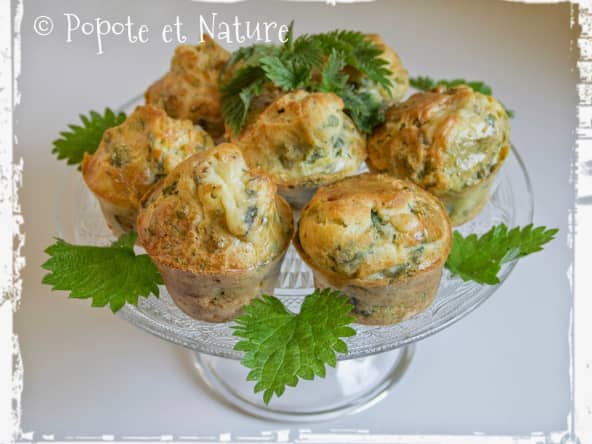 Muffins aux orties et à la fourme d'Ambert