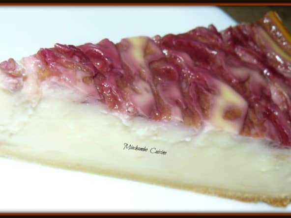 Flan pâtissier au citron et aux framboises