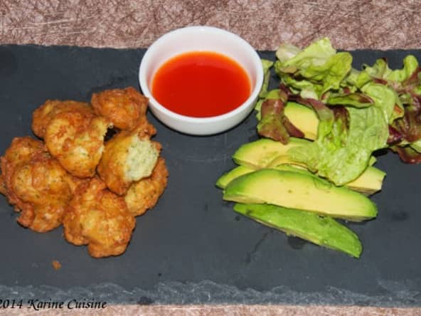 Les acras de crevettes comme aux Antilles