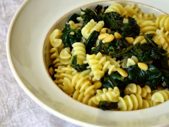 Pâtes aux Epinards et aux Feuilles de Betteraves