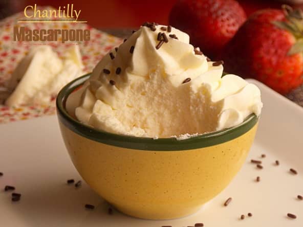 chantilly au mascarpone