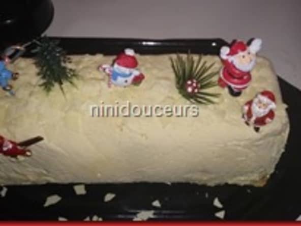 Bûche glacée vanille et framboise