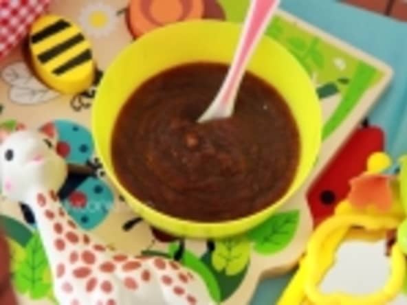 Compote de pruneaux à la verveine - 6 mois