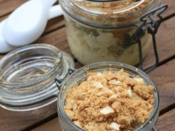 Crumble de chou-fleur, fourme d'Ambert et ail des ours