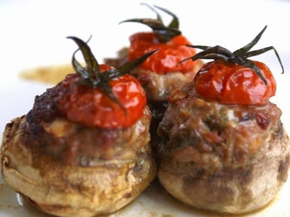 Champignons farcis à la viande