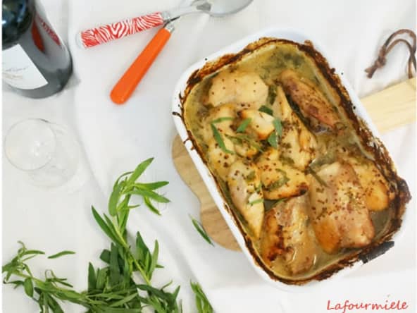 Poulet à la moutarde et au miel