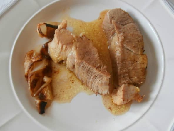 Rouelle de porc au curry et sirop d'érable