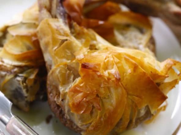 Côtes d'agneau farcies à la tapenade et au chèvre