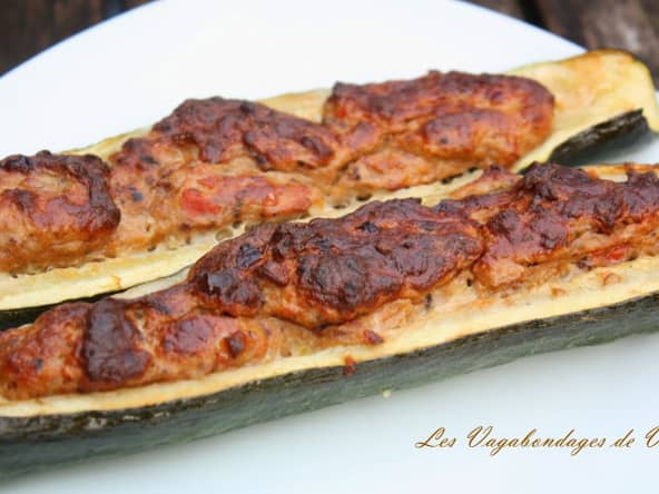 Courgettes farcies aux rougets à la Méditéranéenne