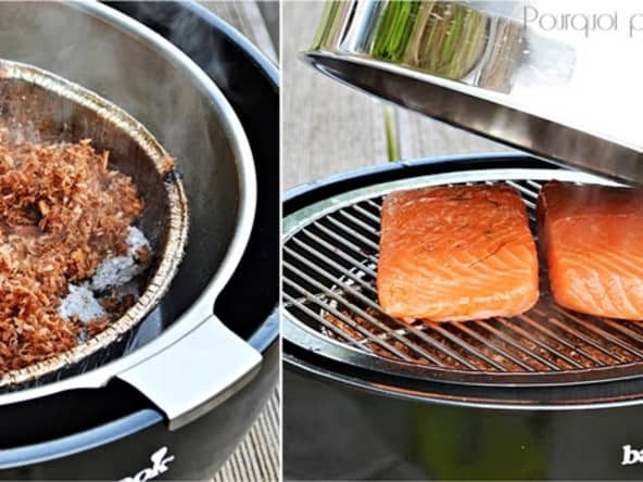 Saumon fumé au barbecue