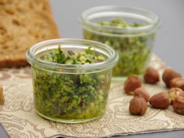 Pesto de roquette aux noisettes