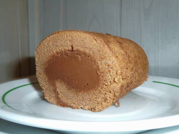 Gâteau roulé tout chocolat