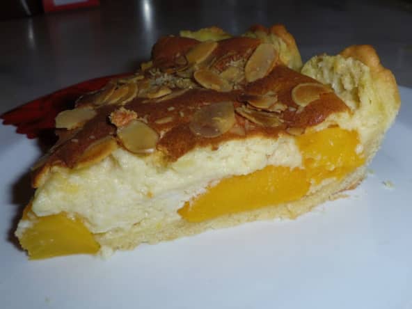 Tarte soufflée aux pêches