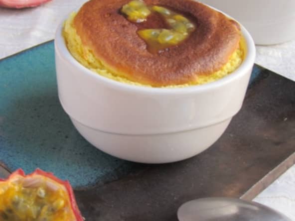 Soufflés légers au fruit de la passion