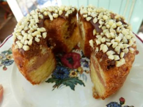 Cronut chocolat-noisettes