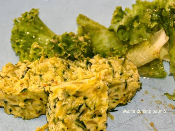Flan de courgette au curry