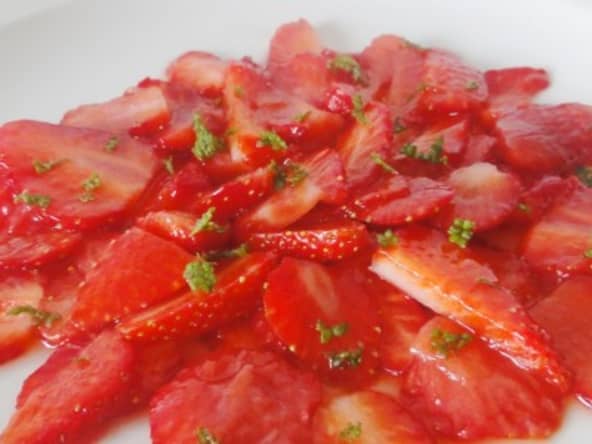 Carpaccio de fraises