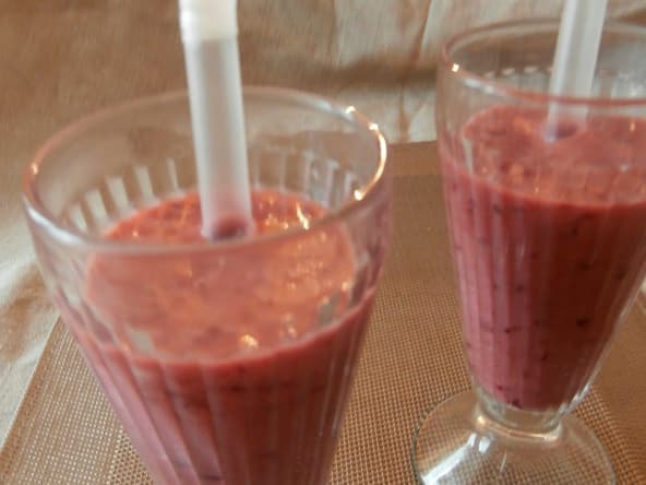Smoothie poires cerises